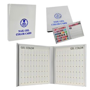 Muestrario de uñas tipo libro con 120 espacios Nail Gel Color Card